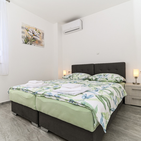 Bedrooms, Luxury apartment with swimming pool Ana, Dream Holiday Travel Tourist Agency - Okrug Gornji Croatia Okrug Gornji