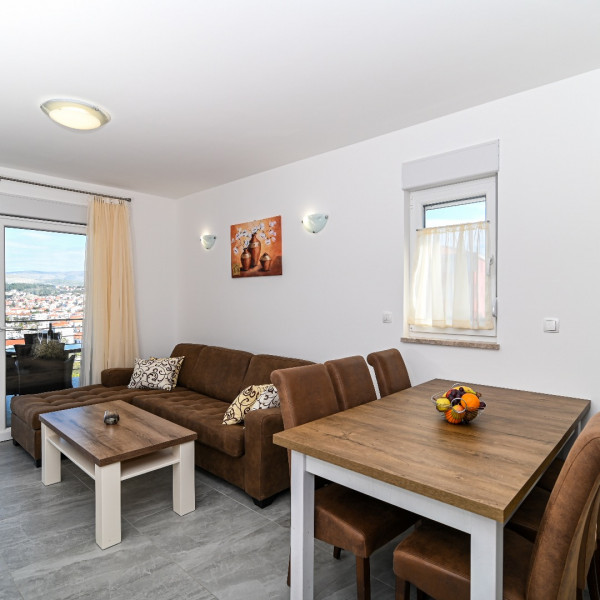 Living room, Luxury apartment with swimming pool Ana, Dream Holiday Travel Tourist Agency - Okrug Gornji Croatia Okrug Gornji